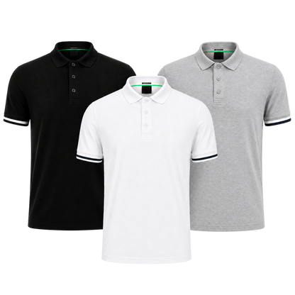 3-Pack Classic Polo Shirts